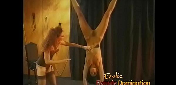  Beautiful skinny brunette slave learns what BDSM is all about